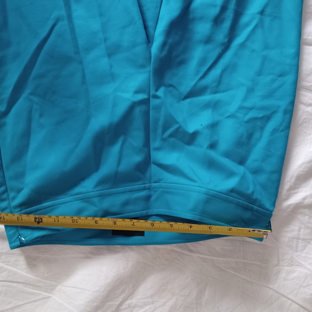 Gallia Moda Womens Turquoise Blue Slim Fit Tailored Trousers Pants Size 2 - Picture 5 of 7